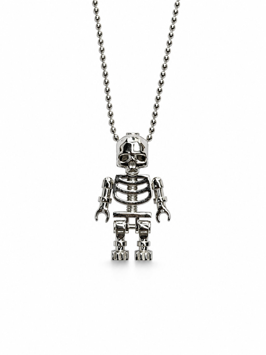 Skeleton Robot Pendant Necklace