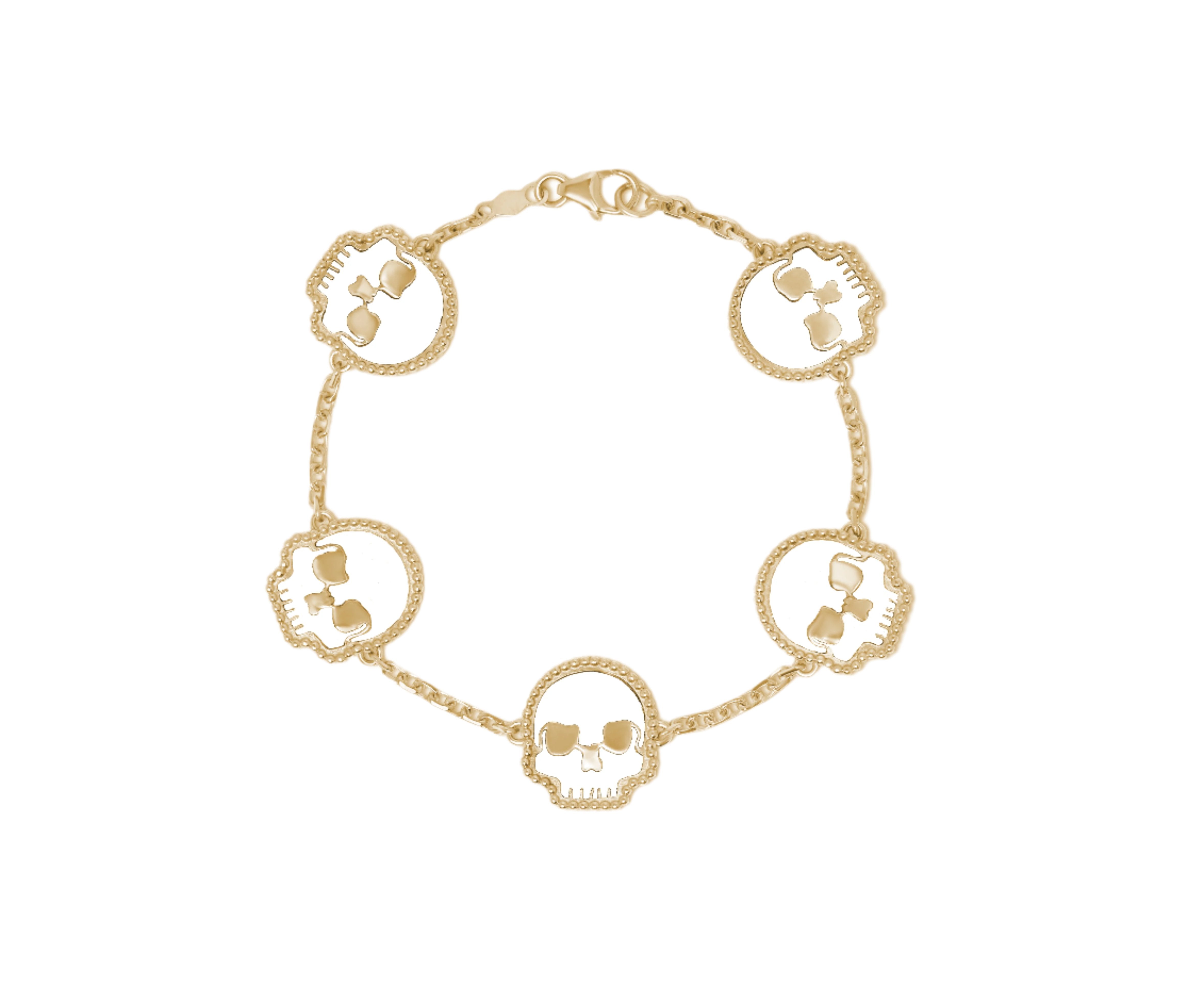 14k Yellow Gold SSKUAHLLY bracelet