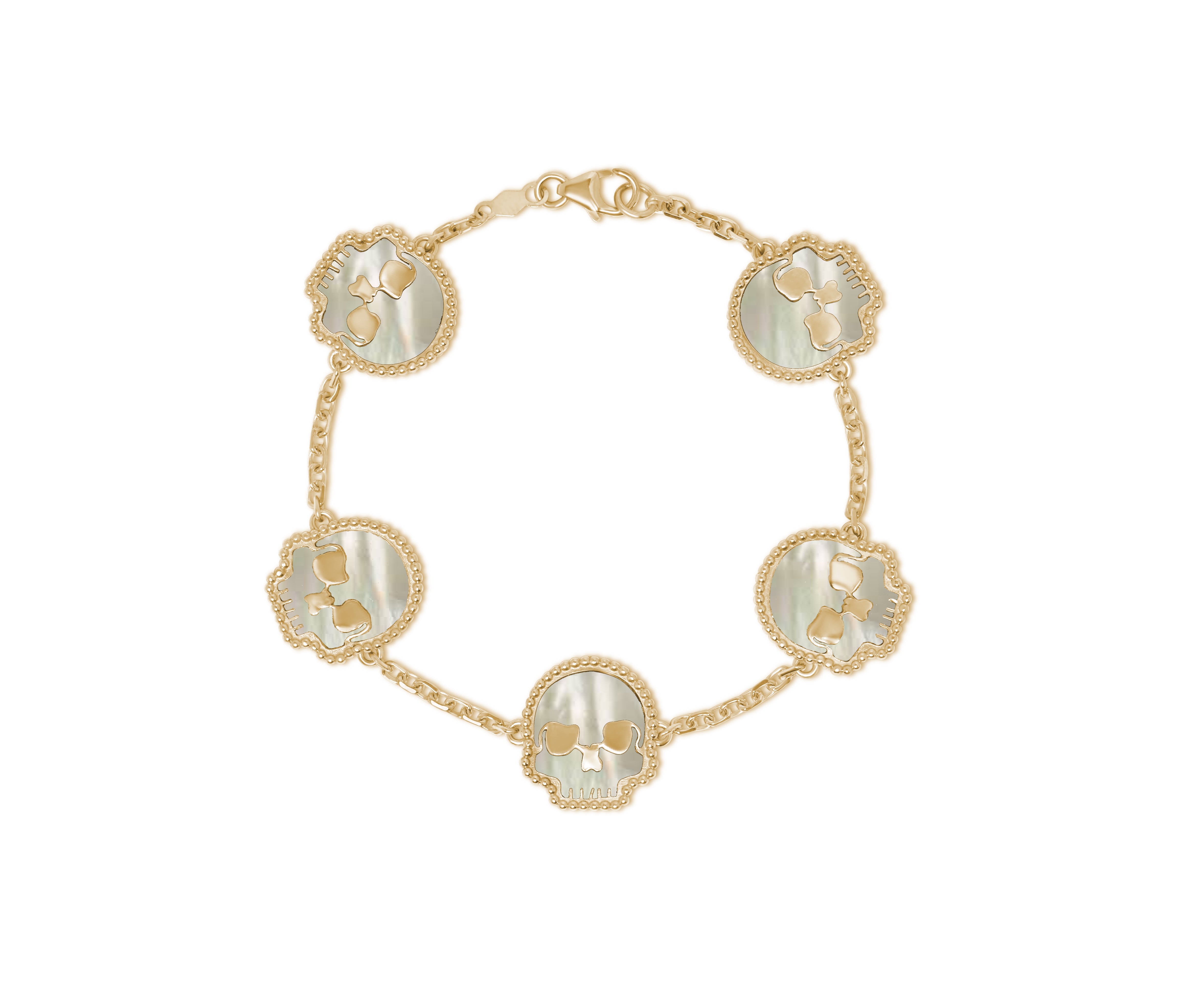 14k Yellow Gold SSKUAHLLY bracelet